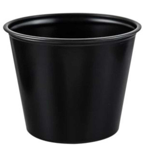 Dart Polystyrene Black Souffle Cup, 5.5 Ounce Capacity -- 2500 per case