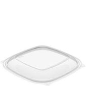 Dart Clear Large PET Square Lid for 24-64 Ounce Bowl -- 252 per case