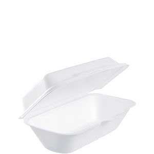 Dart Large Expanded Polystyrene Foam Hoagie Container, 9.8 x 5.3 x 3.3 inch -- 500 per case