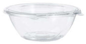 Dart Safesal Polyethylene Terephthalate Clear Round Bowl with PETE Flat Lid -- 150 per case