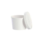 Dart Flexstyle White DSP Paper Food Container, 12 Ounce Capacity -- 250 per case