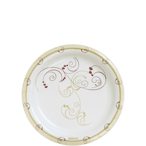 Solo White Symphony Paper Plate, 8.5 x 8.5 x 0.7 inch -- 500 per case