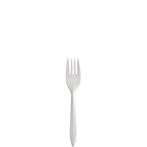 Dart Style Setter White Medium Weight Polypropylene Fork, 6.1 inch Length -- 1000 per case