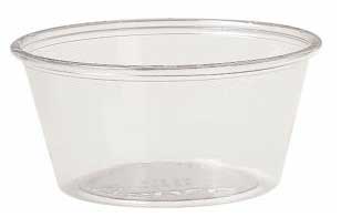 Solo Souffles Translucent Polystyrene Portion Container, 3.25 Ounce -- 500 per case
