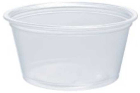 Dart Container Conex Polypropylene Clear Round Portion/Souffle Cup, 2 Ounce -- 2500 per case