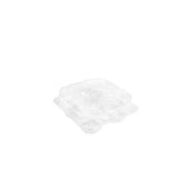 Detroit Forming Clear Oriented Polystyrene Large Hinged Muffin Container, 8.2 x 8.2 x 3 inch -- 250 per case