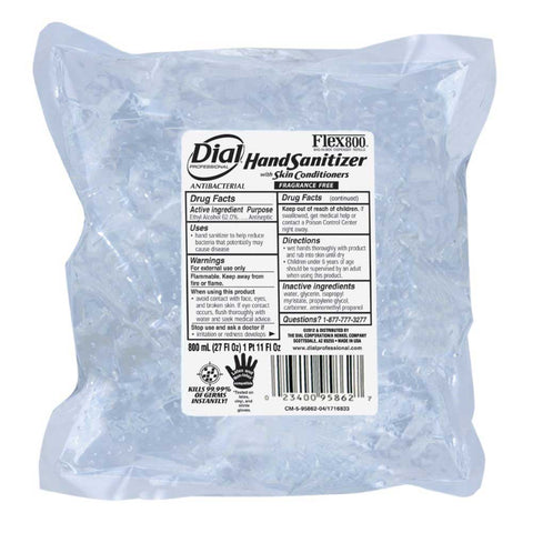 Dial Hand Sanitizer with skin Conditioners, 800 Milliliter -- 12 per case