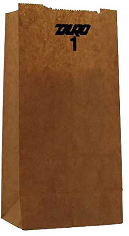Duro Hilex Poly Standard Kraft Self Opening Style Grocery Bag, 1 Pound -- 4000 per case