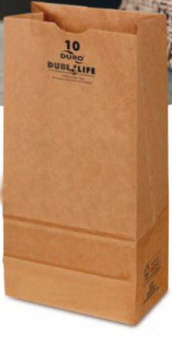 Duro Hilex Poly Standard Kraft Self Opening Style Grocery Bag, 16 Pound -- 500 per case