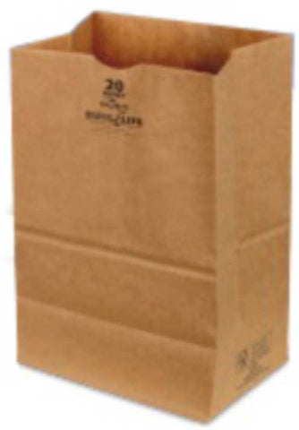 Duro Hilex Poly Husky Dubl Life 100 Percent Recycled Kraft Self Opening Style Bag, 20 Pound SH -- 400 per case