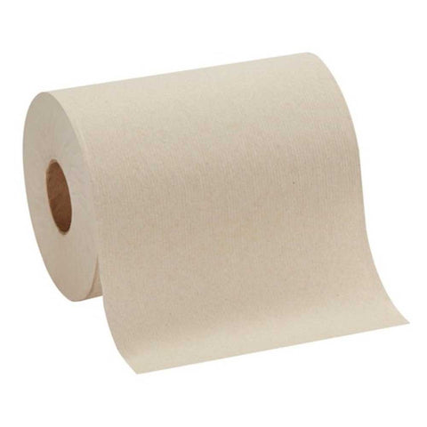 Georgia-Pacific Pacific Blue Basic Brown Paper Towel Roll, 7.8 inch x 500 Feet -- 12 rolls per case