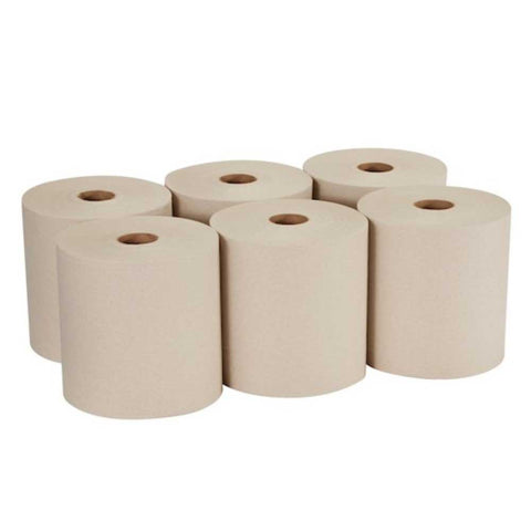 Georgia-Pacific Pacific Blue Basic Brown Paper Towel Roll, 7.8 inch x 1000 Feet -- 6 rolls per case