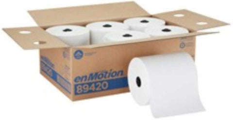 Georgia Pacific Enmotion White Recess Paper Towel Roll, 8 inch x 700 Feet -- 6 per case