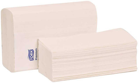 Essity Tork Soft Premium White Multifold Hand Towel, 9.125 x 9.5 inch -- 3000 per case