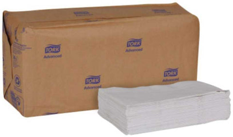 Tork Advanced Soft Minifold White 1 Ply Paper Dispenser Napkin, 13 x 12 inch -- 6000 per case