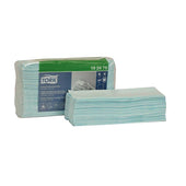 Tork 1 Ply Molded Fiber Paper Turquoise Low-Lint Disposable Cleaning Cloth, 4.063 x 13.5 inch -- 5 per case