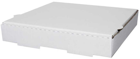 Stronghaven Corrugated Cardboard Kraft White B-Flute Pizza Box -- 50 per case