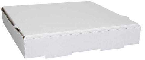 Stronghaven Corrugated Cardboard Kraft White B-Flute Pizza Box -- 50 per case