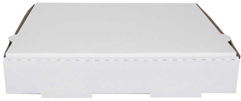 Stronghaven Corrugated Cardboard Kraft White B-Flute Pizza Box -- 50 per case