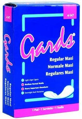 Hospital Specialty Company Gards Maxi Sanitary Folded Napkin Pad, 4.25 x 3 x 1 inch -- 250 per case