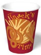 Graphic Packaging Double Poly Regular Shape Snack Container, 12 Ounce Capacity - 50 per sleeve -- 1000 per case