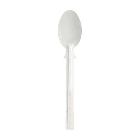 Georgia-Pacific Dixie Ultra Smartstock CPLA Natural Disposable Compostable Teaspoon, 6.17 inch -- 960 per case