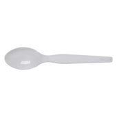 Dixie White Heavy Weight Polystyrene Teaspoon, 6 inch Length -- 1000 per case