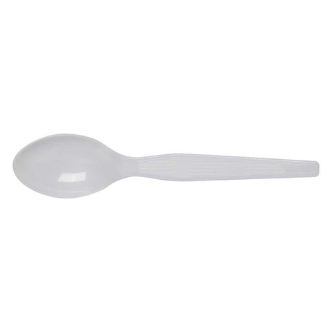 Dixie White Heavy Weight Polystyrene Teaspoon, 6 inch Length -- 1000 per case