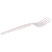 Dixie White Medium Heavy Weight Polystyrene Fork, 6.1 inch Length -- 1000 per case