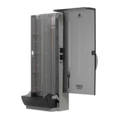 Dixie Translucent Black Polystyrene Series-O Classic Fork Dispenser, 8.78 x 10 x 24.75 inch