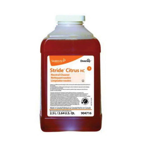 Diversey Stride Orange Citrus Neutral Cleaner, 2.5 Liter -- 2 per case