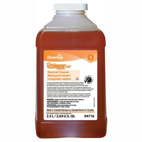 Diversey Stride Orange Citrus Neutral Cleaner, 2.5 Liter -- 2 per case