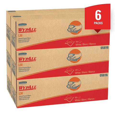 Wypall White Paper Rectangular Pop Up Wiper, 16.039 x 9.8 inch -- 720 per case