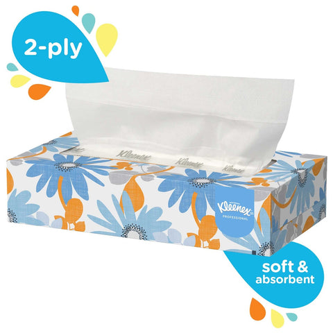 Kimberly Clark Kleenex White Sheet Facial Tissue, 8.5 x 8.5 inch -- 6000 per case