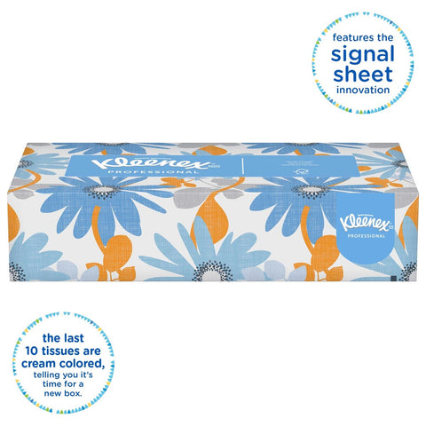 Kimberly Clark Kleenex White Sheet Facial Tissue, 8.5 x 8.5 inch -- 6000 per case