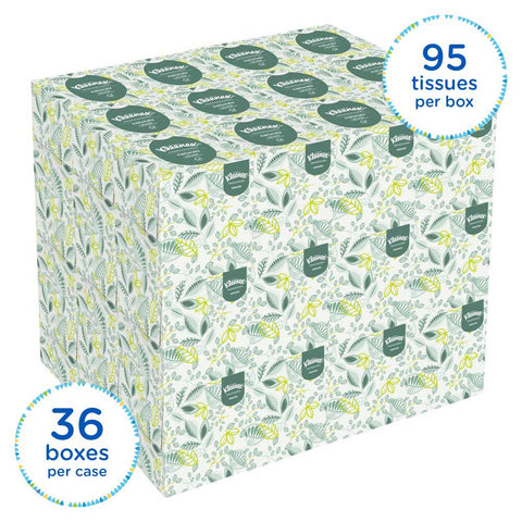 Kleenex White 2 Ply Paper Facial Tissue, 8.2 x 8.4 x 13.63 inch -- 36 per case