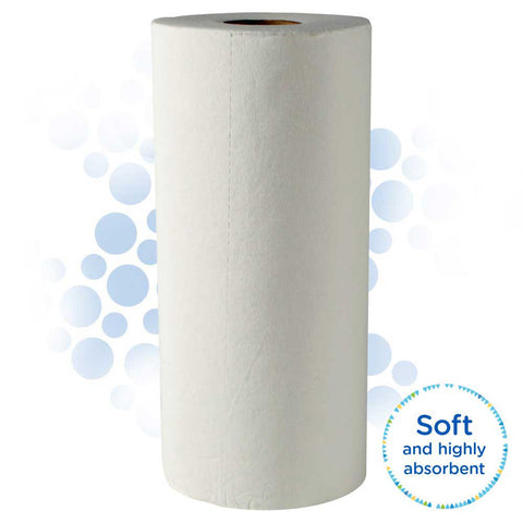 Kleenex White Paper Kitchen Towel Roll -- 24 rolls per case