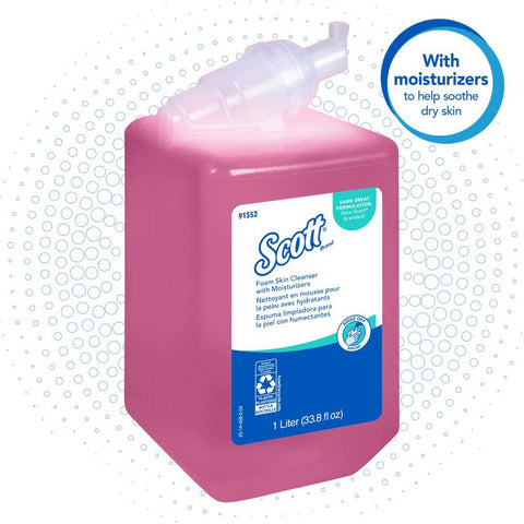 Scott Pink Liquid Foam Soap, 1 Liter -- 6 per case