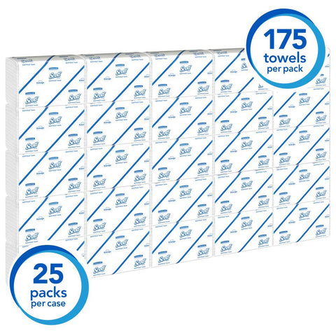 Scott Pro Scottfold White Paper Towel, 7.8 x 12.4 inch -- 4375 per case