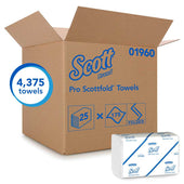 Scott Pro Scottfold White Paper Towel, 7.8 x 12.4 inch -- 4375 per case