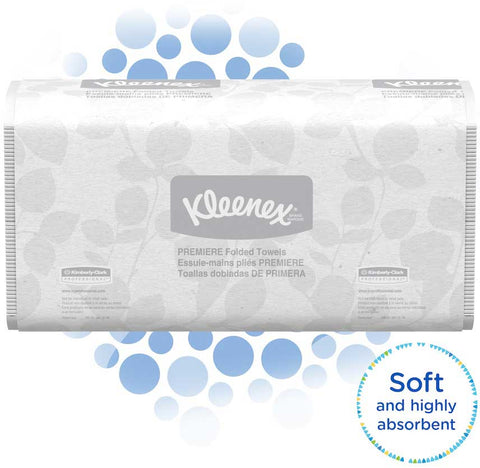 Kleenex Scottfold 1 Ply Multifold White Paper Towel, 12.4 x 9.4 x 11.063 inch -- 3000 per case