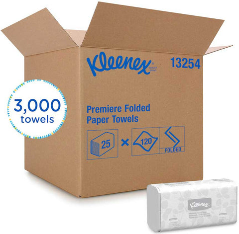 Kleenex Scottfold 1 Ply Multifold White Paper Towel, 12.4 x 9.4 x 11.063 inch -- 3000 per case