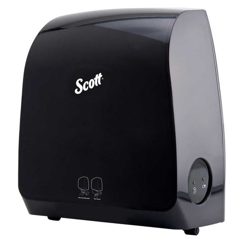 Scott Pro Smoke/Black Plastic Automatic Hard Roll Towel Dispenser, 12.66 x 12.66 x 16.44 inch