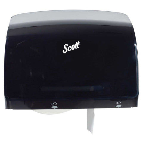 Scott Pro Smoke/Black Jumbo Roll Coreless Toilet Paper Dispenser, 14.13 x 10.39 x 5.87 inch