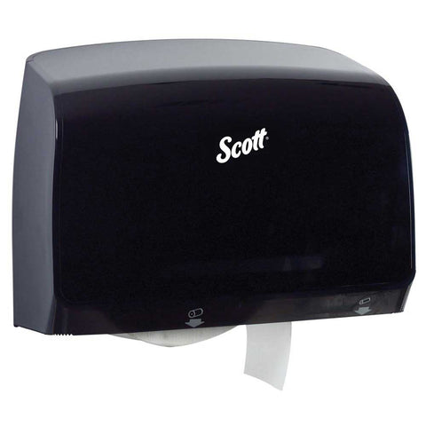 Scott Pro Smoke/Black Jumbo Roll Coreless Toilet Paper Dispenser, 14.13 x 10.39 x 5.87 inch