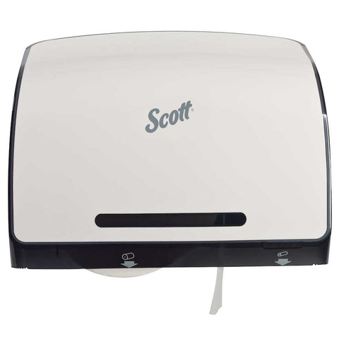 Scott Pro Plastic White Jumbo Roll Coreless Toilet Paper Dispenser, 14.13 x 10.39 x 5.87 inch
