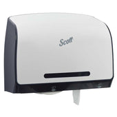 Scott Pro Plastic White Jumbo Roll Coreless Toilet Paper Dispenser, 14.13 x 10.39 x 5.87 inch