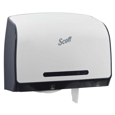 Scott Pro Plastic White Jumbo Roll Coreless Toilet Paper Dispenser, 14.13 x 10.39 x 5.87 inch
