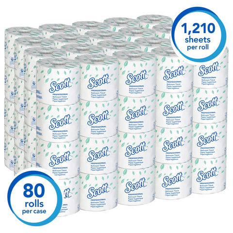Scott White Fiber Toilet Paper Roll, 16.4 x 11.5 x 19.4 inch -- 80 per case