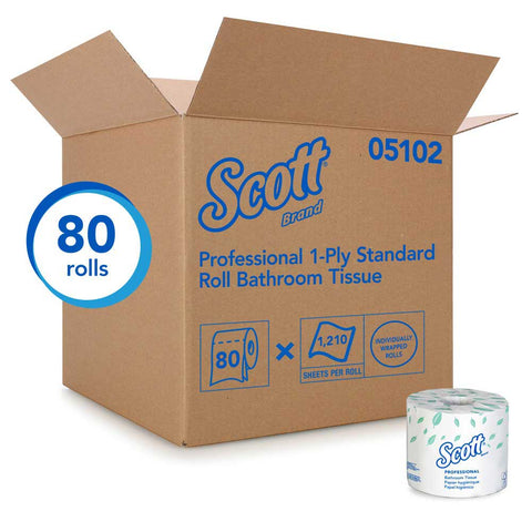 Scott White Fiber Toilet Paper Roll, 16.4 x 11.5 x 19.4 inch -- 80 per case